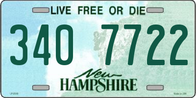 NH license plate 3407722