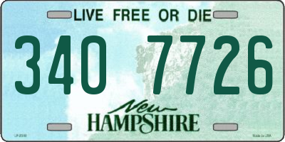 NH license plate 3407726