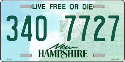 NH license plate 3407727