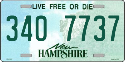 NH license plate 3407737