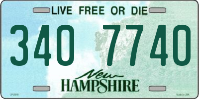 NH license plate 3407740