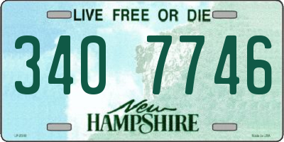 NH license plate 3407746