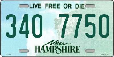 NH license plate 3407750