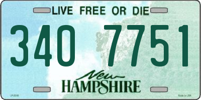 NH license plate 3407751