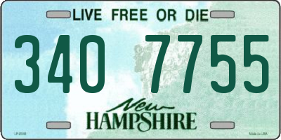 NH license plate 3407755