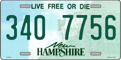 NH license plate 3407756