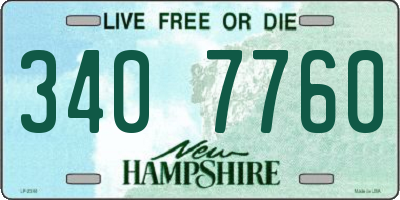 NH license plate 3407760