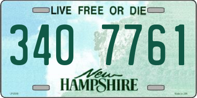NH license plate 3407761