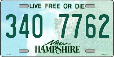 NH license plate 3407762