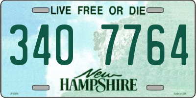 NH license plate 3407764