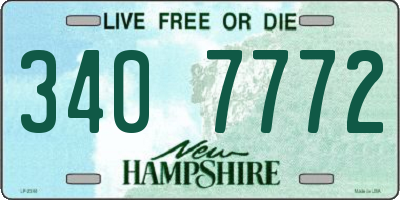 NH license plate 3407772