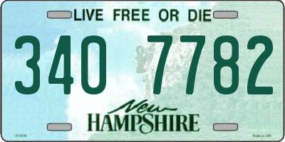NH license plate 3407782