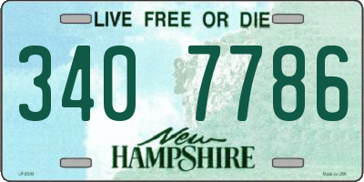 NH license plate 3407786