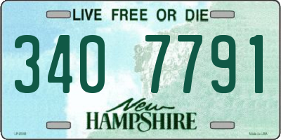 NH license plate 3407791
