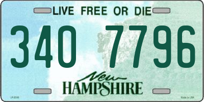 NH license plate 3407796
