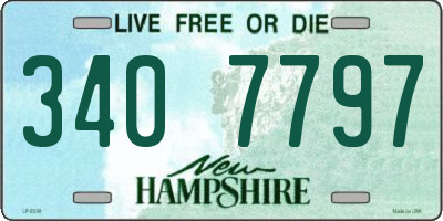 NH license plate 3407797