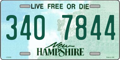 NH license plate 3407844
