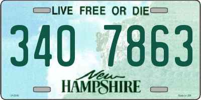 NH license plate 3407863