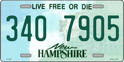 NH license plate 3407905