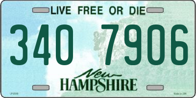 NH license plate 3407906