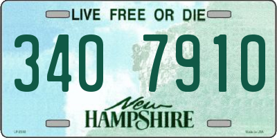 NH license plate 3407910