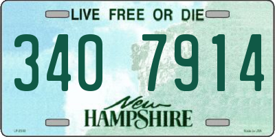 NH license plate 3407914