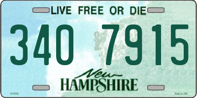 NH license plate 3407915