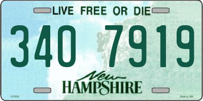 NH license plate 3407919