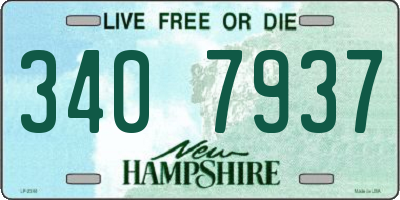 NH license plate 3407937