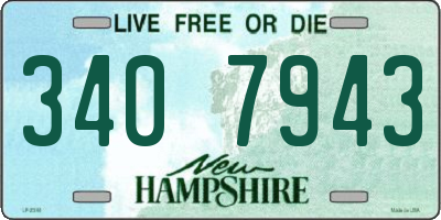 NH license plate 3407943