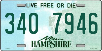 NH license plate 3407946