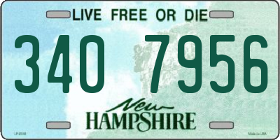 NH license plate 3407956