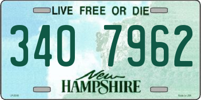 NH license plate 3407962