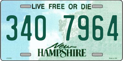NH license plate 3407964