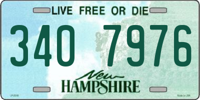 NH license plate 3407976