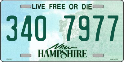 NH license plate 3407977