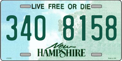 NH license plate 3408158