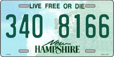 NH license plate 3408166