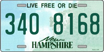 NH license plate 3408168