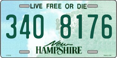 NH license plate 3408176