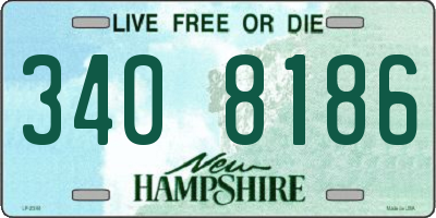 NH license plate 3408186