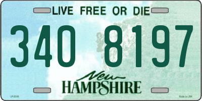 NH license plate 3408197