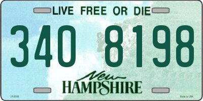 NH license plate 3408198