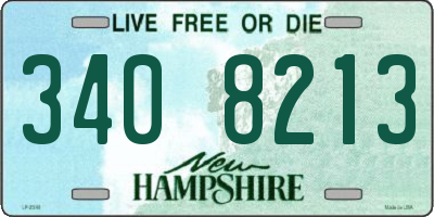 NH license plate 3408213