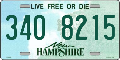 NH license plate 3408215