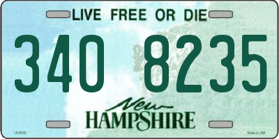 NH license plate 3408235