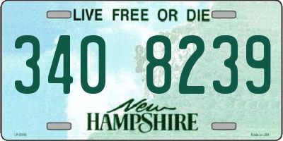 NH license plate 3408239