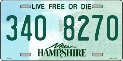 NH license plate 3408270