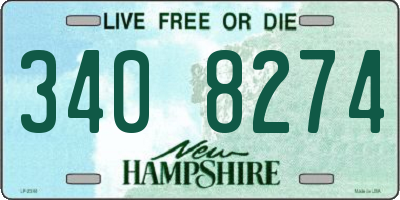 NH license plate 3408274