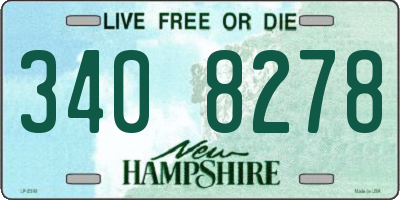 NH license plate 3408278